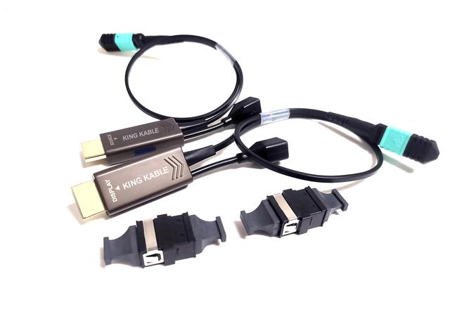 KING KABLE纯光纤HDMI2.1采用德州仪器芯片和MPO头设计 传输8K信号500米